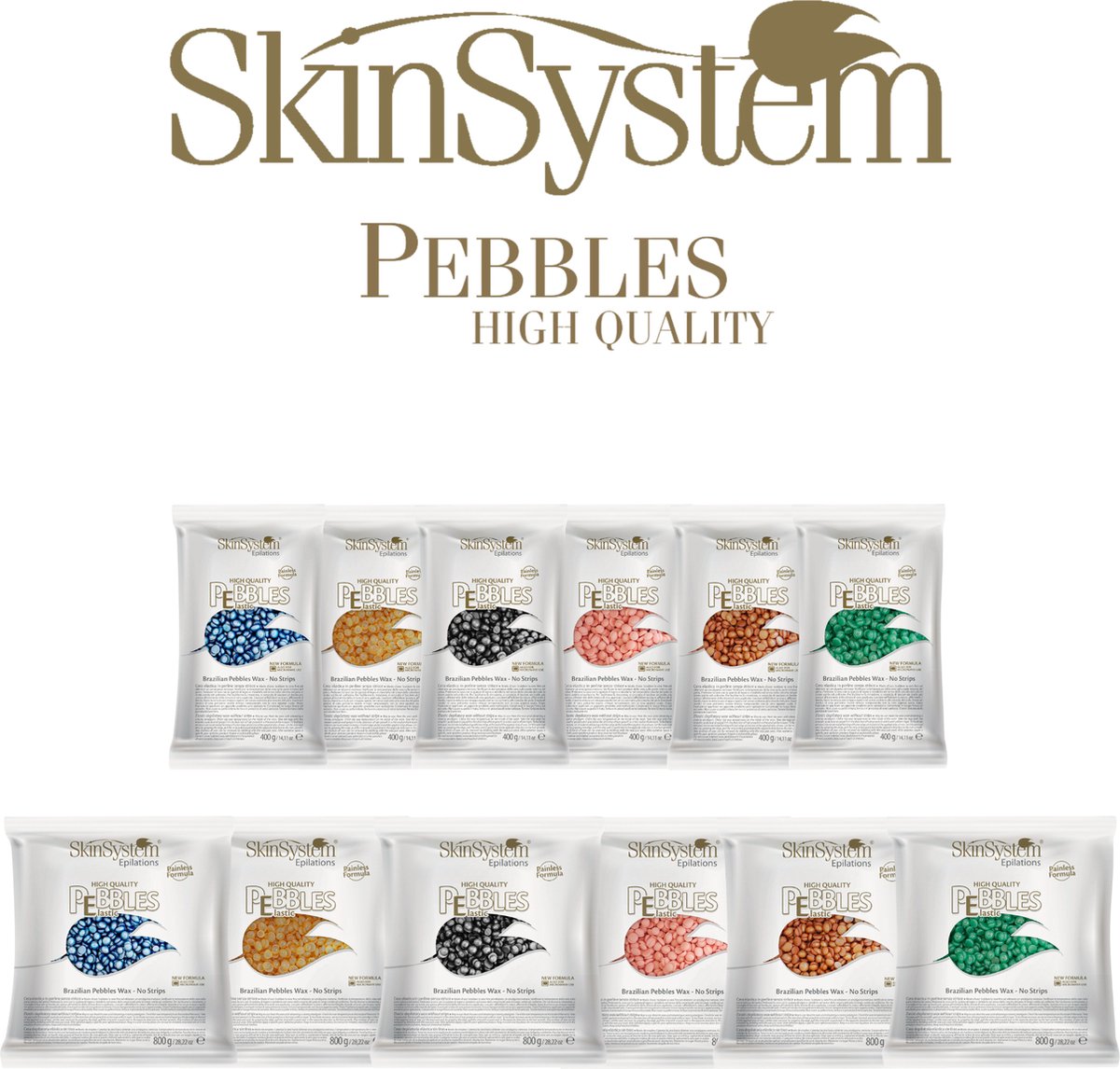 SkinSystem Pebbles Ontharingswax - Honingcrème 800g