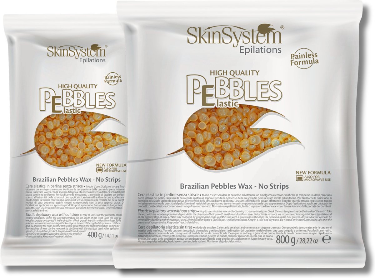 SkinSystem Pebbles Ontharingswax - Honingcrème 800g