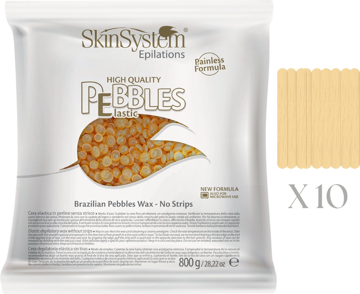 SkinSystem Pebbles Ontharingswax - Honingcrème 800g