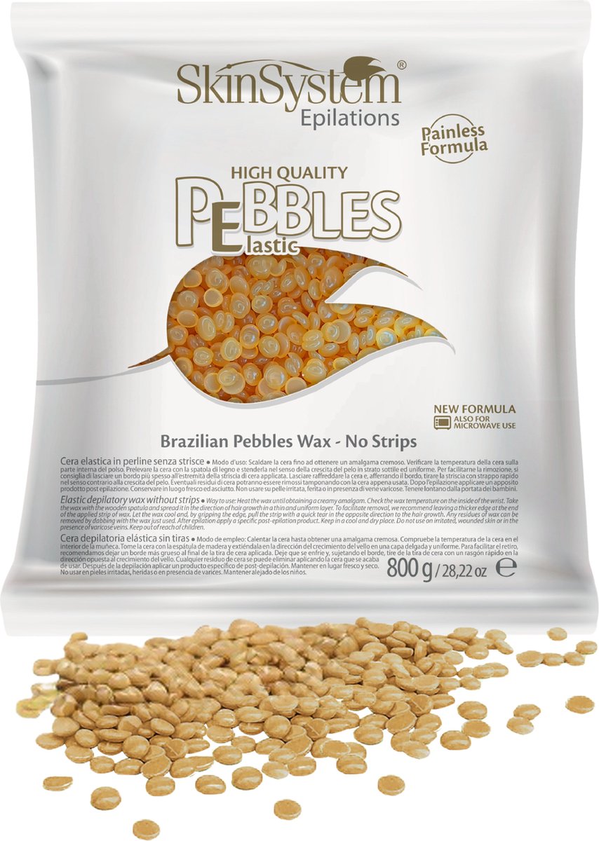 SkinSystem Pebbles Ontharingswax - Honingcrème 800g