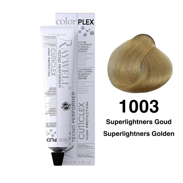 Raywell ColorPlex - Permanente HaarVerf - 1003 - Superlightners Goud - 100 ml