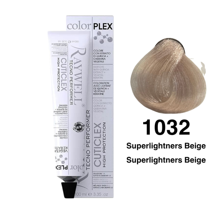 Raywell ColorPlex - Permanente HaarVerf - 1032 - Superlightners Beige - 100 ml
