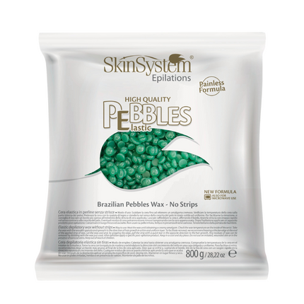 SkinSystem Pebbles Ontharingswax - Chlorofyl Crème 800g