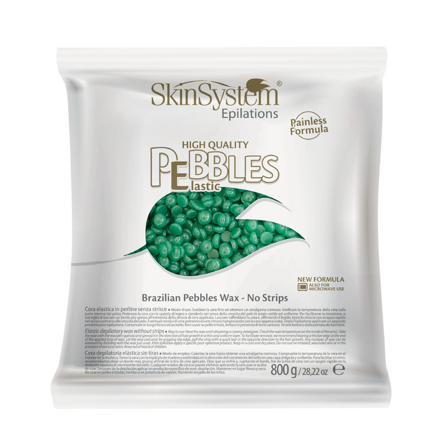 SkinSystem Pebbles Ontharingswax - Chlorofyl Crème 800g
