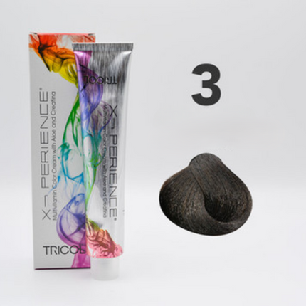 Tricol Xperience - Permanente Haarverf- 3 - Donker kastanjebruin - 100 ml