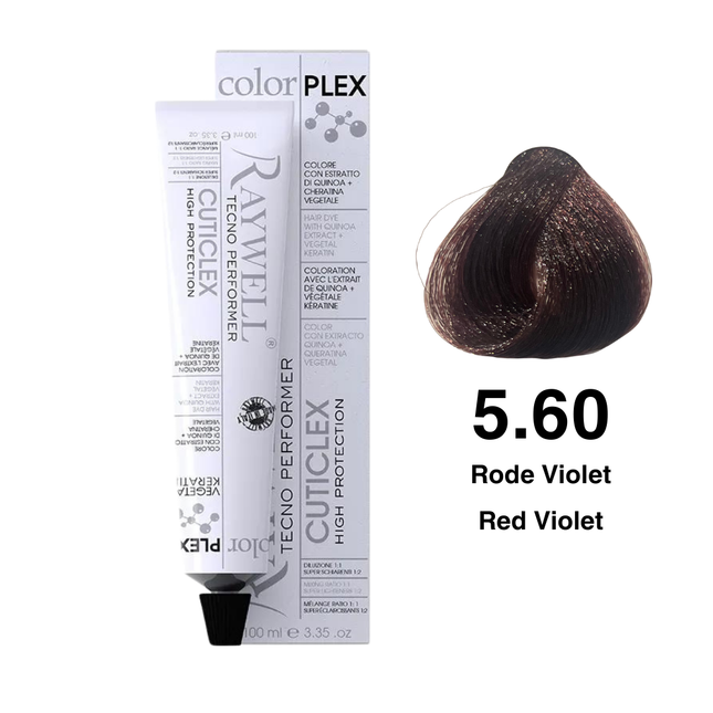 Raywell ColorPlex - Permanente HaarVerf - 5.60 - Rode Violet -100 ml