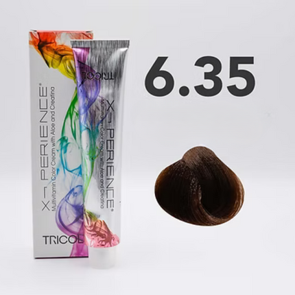 Tricol Xperience - Permanente Haarverf- 6.35 - DONKER TROPISCH BLOND - 100 ml