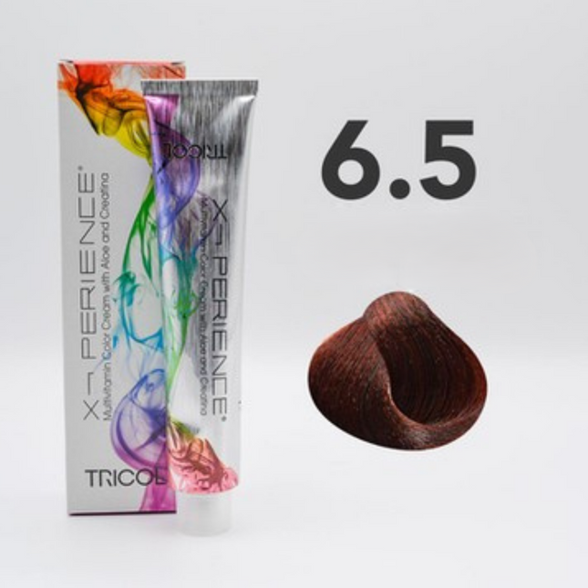 Tricol Xperience - Permanente HaarVerf - 6.5 - Donker Mahonieblond - 100 ml