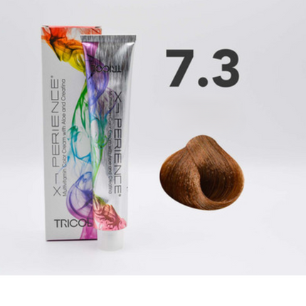 Tricol Xperience - Permanente HaarVerf - 7.3 - Goudblond - 100 ml