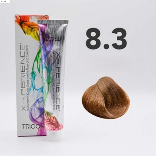 Tricol Xperience - Permanente HaarVerf - 8.3 - Gouden Kastanje - 100 ml