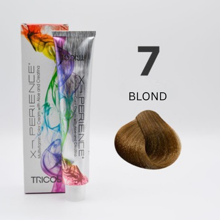 Tricol Xperience - Permanente Haarkleuring - 7 - BLOND - 100 ml