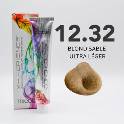 Tricol Xperience – Permanente Haarverf – 12.32 – Ultra Licht Zandblond – 100 ml