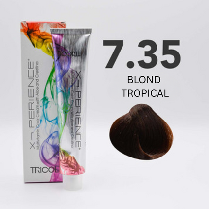 Tricol Xperience - Permanente Haarverf- 7.35 - BLOND TROPICAL - 100 ml
