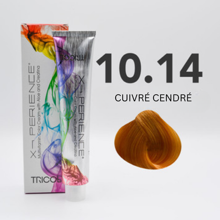 Tricol Xperience - Permanente Haarverf - 10.14 - Koper Asblond - 100 ml