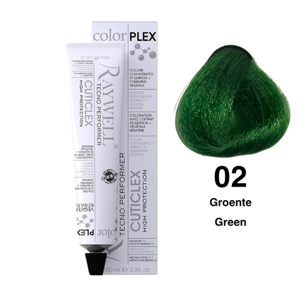 Raywell ColorPlex - Permanente HaarVerf - 02 - Groente - 100 ml