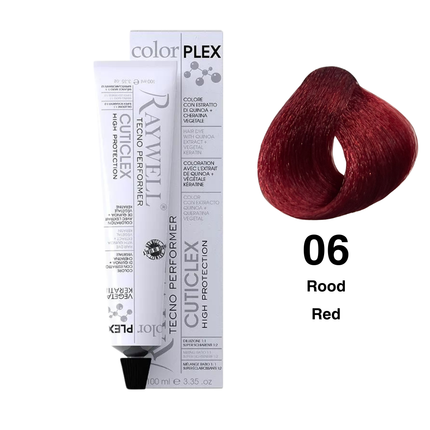 Raywell ColorPlex - Permanente HaarVerf- 06 - Rood -100 ml