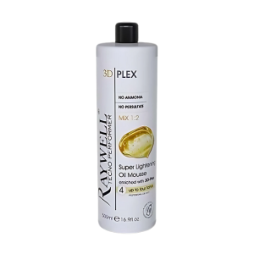 Raywell 3D Plex Ontkleurende Olie Mousse 500ml – Super Lightening