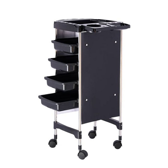 Time Apollo Professionele Trolley – 4 Laden en Mobiele Wielen - voor Kappers- en Barbers