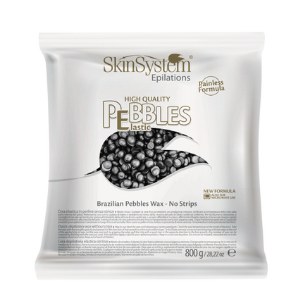 SkinSystem Pebbles Ontharingswax - Zwarte Crème 800g